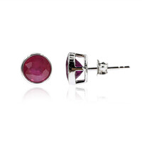Pendientes en plata con Rubí de Madagascar