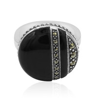 Anillo en plata con Ónix negro