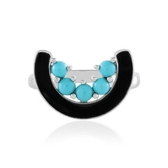 Anillo en plata con Turquesa bella durmiente