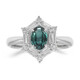 Anillo en platino con Alejandrita de Brasil (CIRARI)