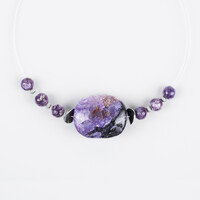 Collar en plata con Charoita