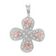 Colgante en plata con Zafiro Padparadscha