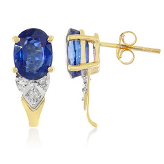 Pendientes en oro con Cianita (Odyssey by Hannah)