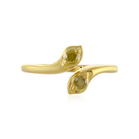 Anillo en plata con Diamante I3 amarillo