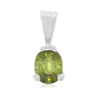 Colgante en plata con Turmalina cuprífera