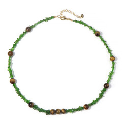 Collar en plata con Ojo de tigre