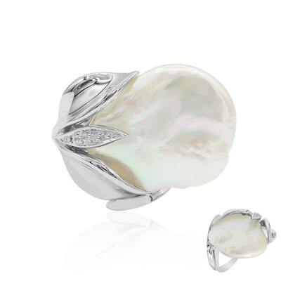 Anillo en plata con Perla Freshwater (TPC)