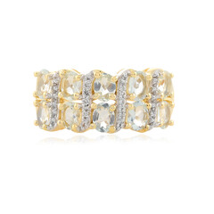 Anillo en plata con Aguamarina