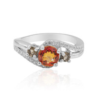 Anillo en plata con Cuarzo místico Crepúsculo