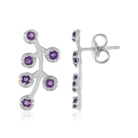 Pendientes en plata con Amatista
