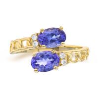 Anillo en oro con Tanzanita AAA (CIRARI)