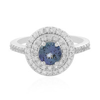 Anillo en plata con Tanzanita