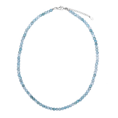 Collar en plata con Larimar