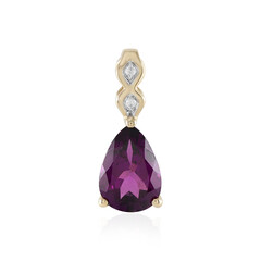 Colgante en oro con Granate Magenta