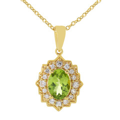 Collar en plata con Peridoto
