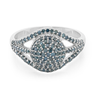 Anillo en plata con Diamante fantasía