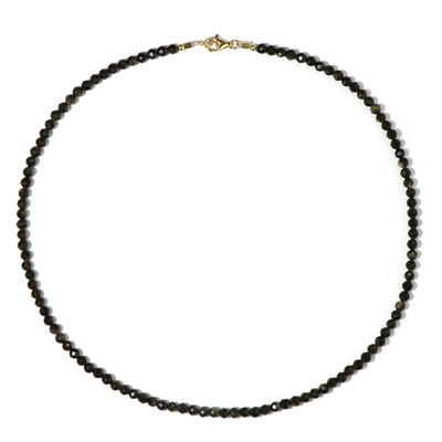 Collar en plata con Obsidiana dorada