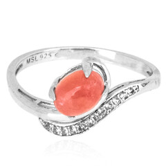 Anillo en plata con Rodocrosita