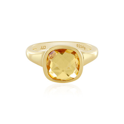Anillo en plata con Citrino
