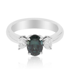Anillo en platino con Alejandrita de Brasil AAA (CIRARI)