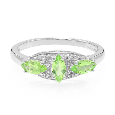 Anillo en plata con Granate Merelani