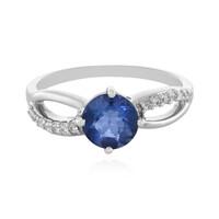 Anillo en plata con Fluorita de color cambiante