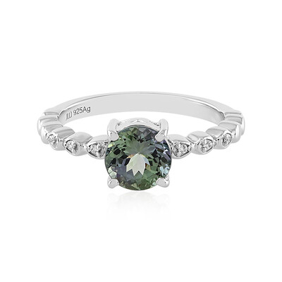 Anillo en plata con Tanzanita sin calentar