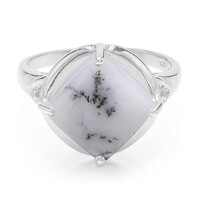 Anillo en plata con Ágata dendrítica