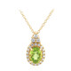 Collar en plata con Peridoto de Birmania