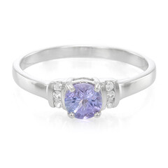 Anillo en plata con Tanzanita