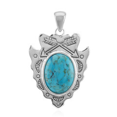 Colgante en plata con Turquesa azul del Mohave Kingman (Art of Nature)