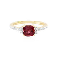 Anillo en plata con Granate de Malawi