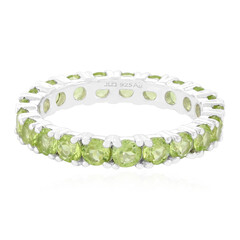Anillo en plata con Peridoto