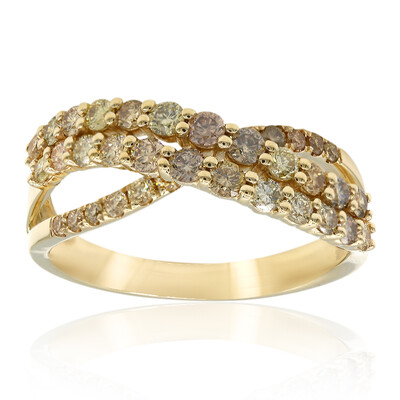Anillo en oro con Diamante fancy SI2 (CIRARI)
