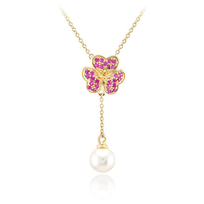 Collar en oro con Perla de Akoya (Michelle Albala)