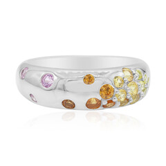 Anillo en plata con Zafiro amarillo