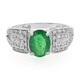 Anillo en plata con Esmeralda de Bahía