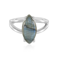 Anillo en plata con Labradorita