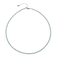 Collar en plata con Apatita verde