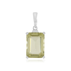 Colgante en plata con Quarzo limón