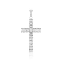 Colgante en plata con Topacio blanco