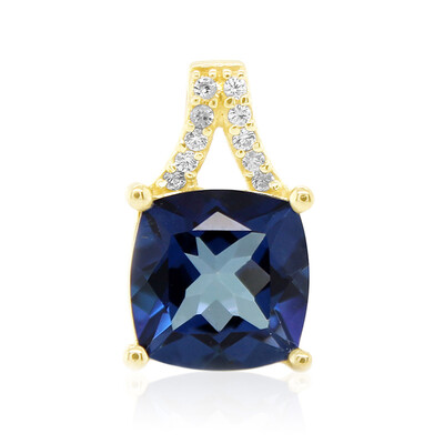 Colgante en plata con Topacio azul royal