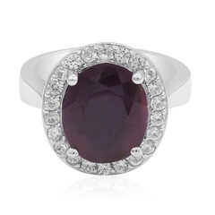 Anillo en plata con Rubí