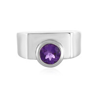 Anillo en plata con Amatista de Siberia