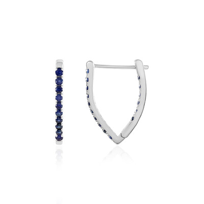 Pendientes en oro con Zafiro azul
