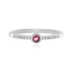 Anillo en plata con Turmalina rosa de Nigeria