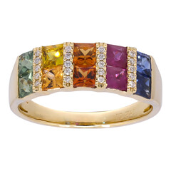 Anillo en oro con Zafiro (CIRARI)