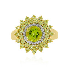 Anillo en plata con Peridoto