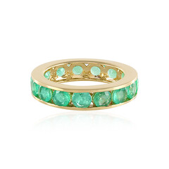 Anillo en oro con Esmeralda de Rusia