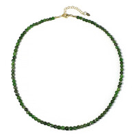 Collar en plata con Diópsido de Rusia